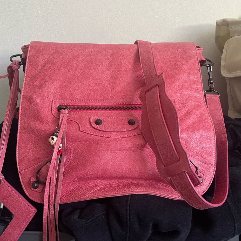 Balenciaga Folk Messenger Bag